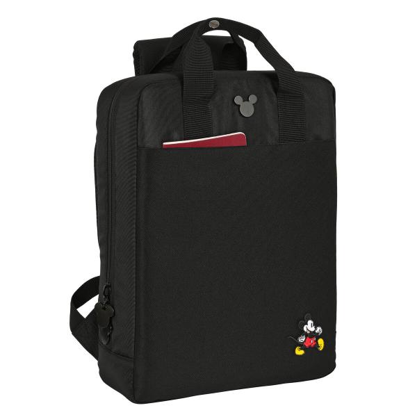 Mochila para notebook Mickey Mouse Clubhouse Preto 29 x 39 x 11 cm