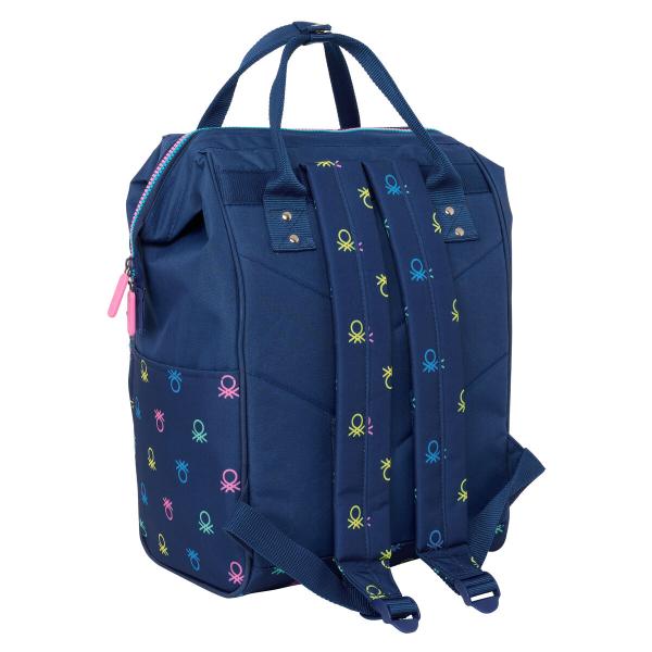 Mochila para notebook Benetton Cool Azul Marinho 27 x 40 x 19 cm