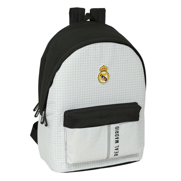 Mochila para notebook Real Madrid C.F. 24/25 Branco Cinzento 31 x 44 x 18 cm 15,6"