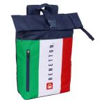 Mochila para notebook Benetton Flag Azul Marinho 28 x 42 x 13 cm