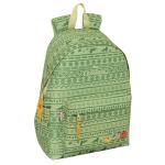 Mochila para notebook Mufasa Verde Bege 31 x 43 x 13 cm
