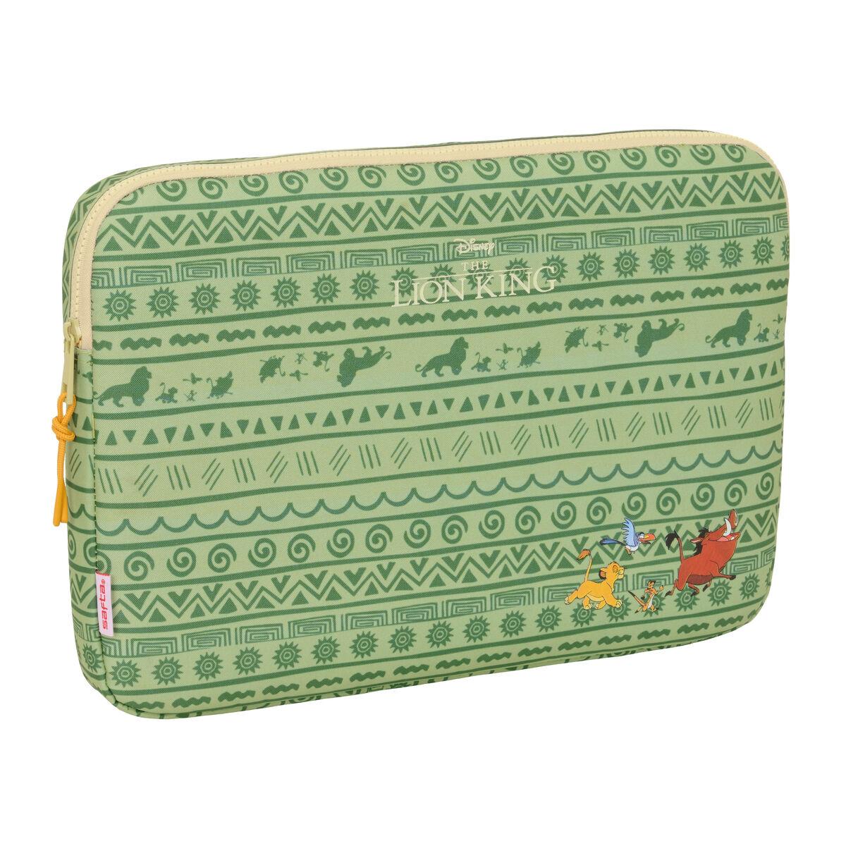 Capa para Portátil Mufasa Verde Bege 15,6'' 39,5 x 27,5 x 3,5 cm