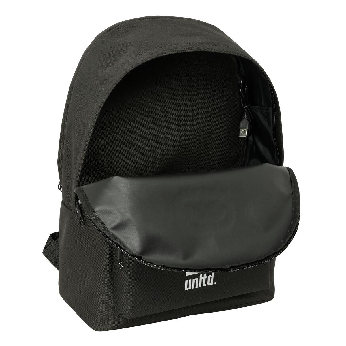 Mochila para notebook Eckō Unltd. WORLDWIDE Preto 31 x 44 x 18 cm
