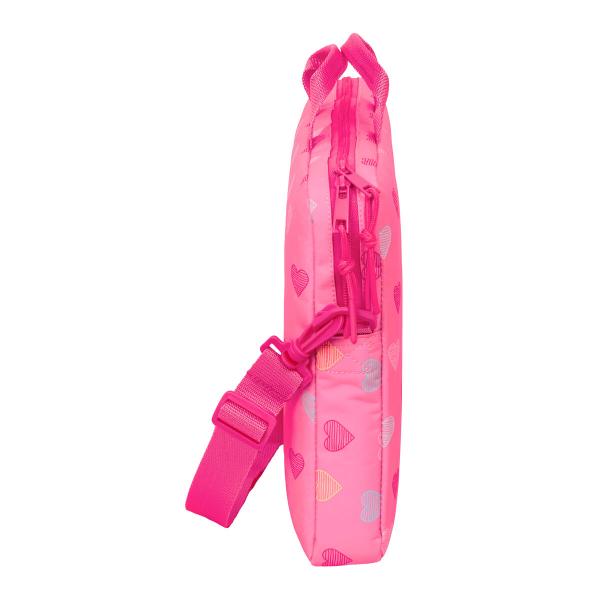 Mala para Portátil Benetton Heart Cor de Rosa 40 x 27 x 4 cm