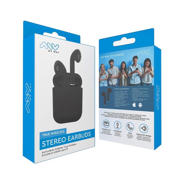 Auriculares Myway Preto
