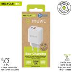 Carregador de Parede Muvit for Change MC-215 Branco 18 W 25 W