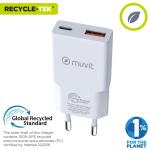 Carregador de Parede Muvit for Change HC-263 Branco 18 W 30 W