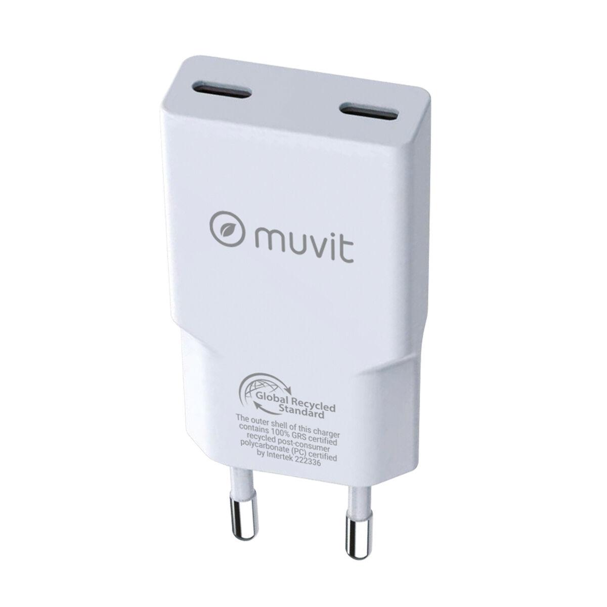 Carregador de Carro Muvit for Change HC-263C Branco 30 W