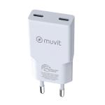 Carregador de Carro Muvit for Change HC-263C Branco 30 W