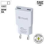 Carregador de Carro Muvit for Change HC-263C Branco 30 W