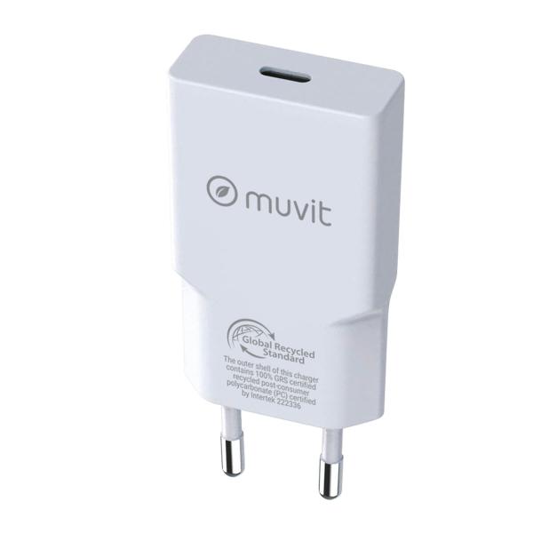 Carregador de Parede Muvit for Change HC-261 Branco
