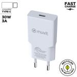 Carregador de Parede Muvit for Change HC-261 Branco