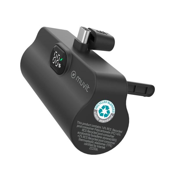 Powerbank Muvit for Change DP53D-R-PD Preto 5000 mAh