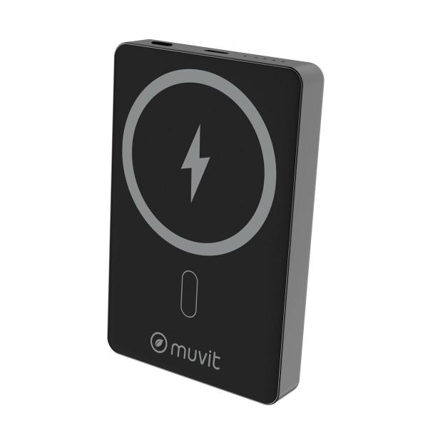 Powerbank Muvit for Change Preto Alumínio 10000 mAh