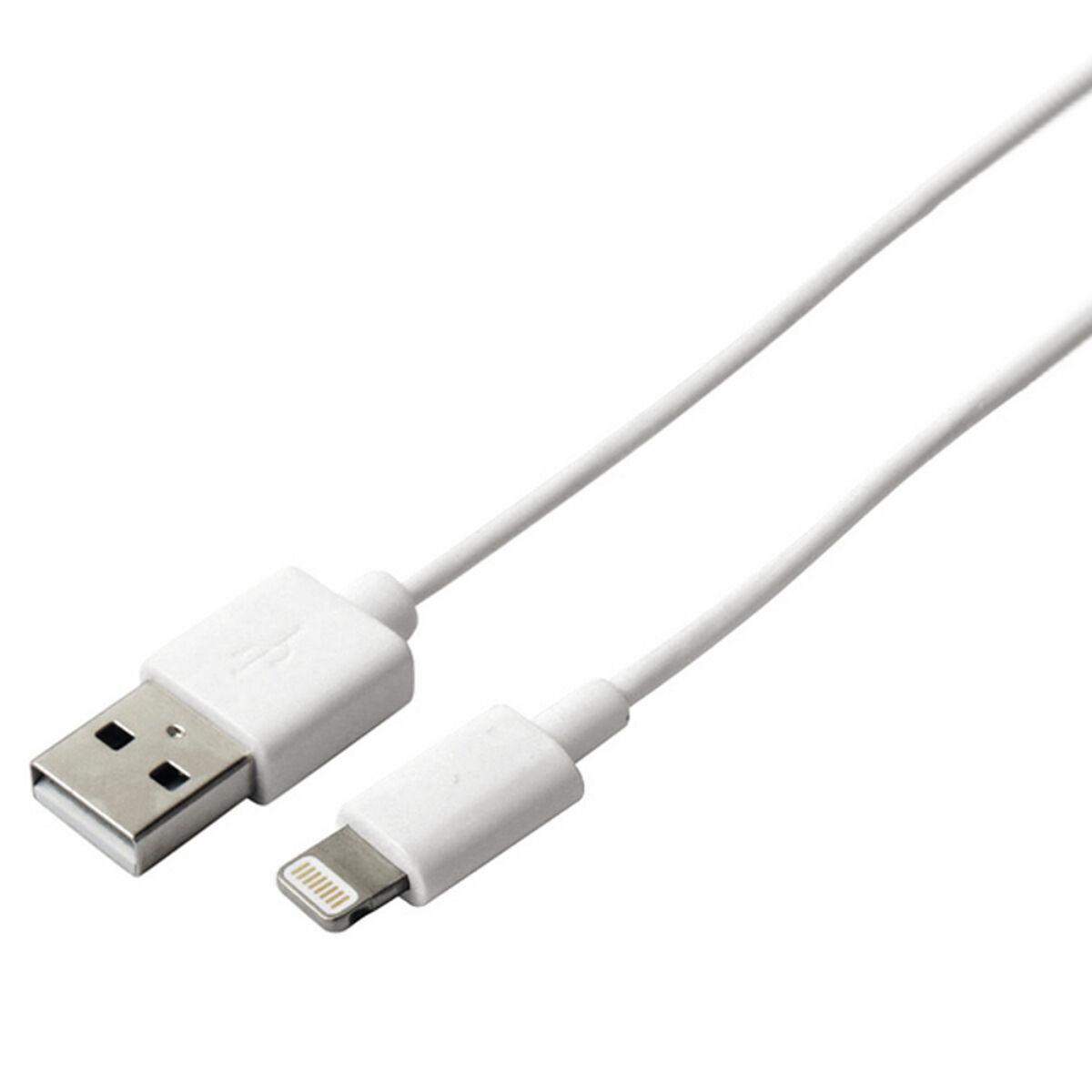 Cabo USB para Lightning KSIX Apple-compatible Branco