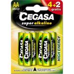Pilhas Cegasa LR06 1,5 V (4 Unidades)