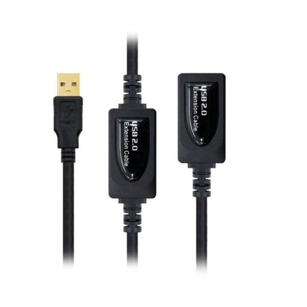Cabo Alargador USB NANOCABLE 10.01.021 Preto