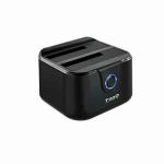 Dock Station Dual TooQ TQDS-802B 2.5" / 3.5" SATA USB 3.0 Preto