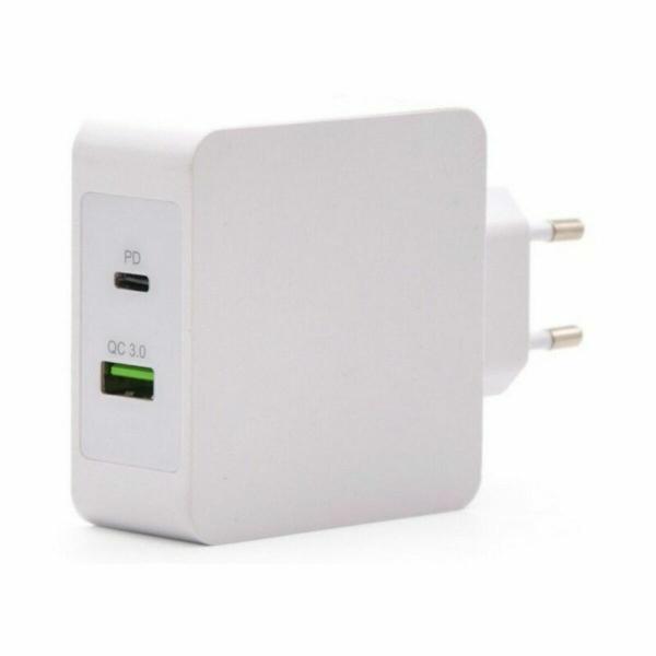 Carregador USB Parede TooQ TQWC-2SC03WT Branco 48 W