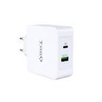 Carregador USB Parede TooQ TQWC-2SC03WT Branco 48 W