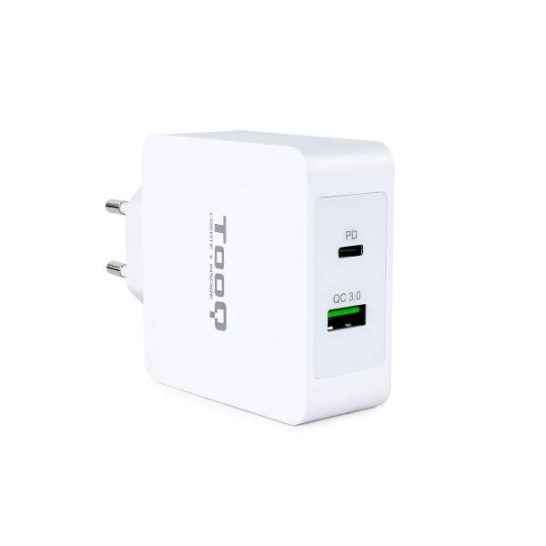 Carregador USB Parede TooQ TQWC-2SC03WT Branco 48 W