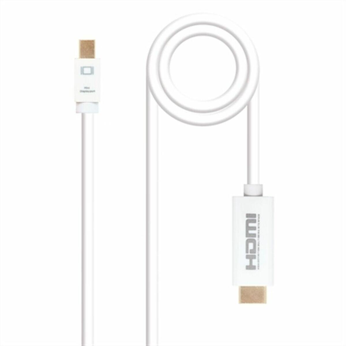 Adaptador Mini DisplayPort para HDMI NANOCABLE 10.15.4002 Branco 2 m