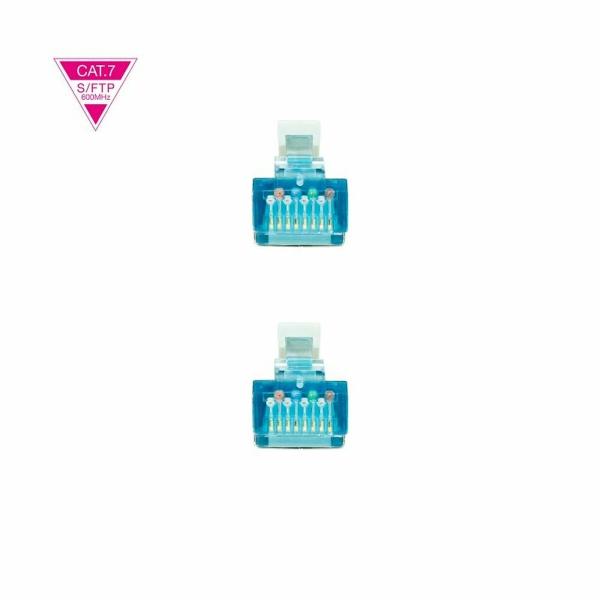 Cabo de rede rígido FTP Categoria 7 NANOCABLE LSZH/SFTP 10 m Cinzento