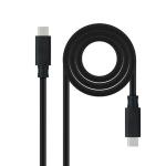 Cabo USB C NANOCABLE 10.01.4101-L150 1,5 m Preto