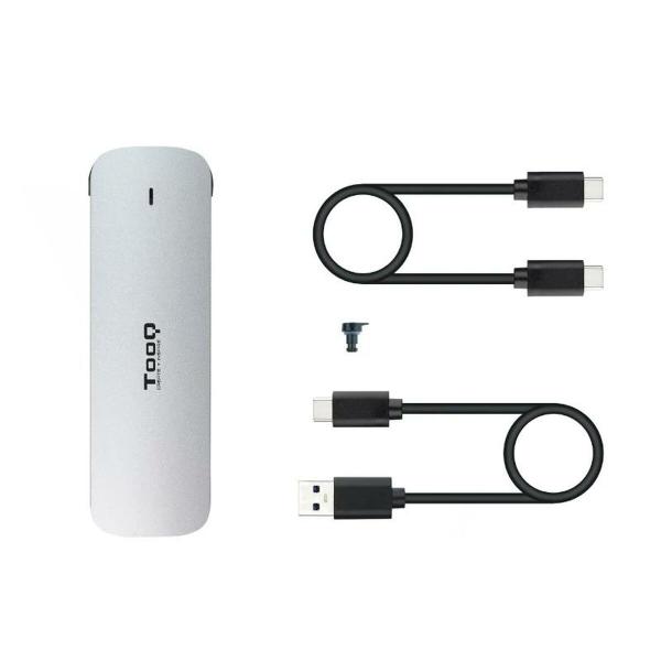 Caixa externa TooQ TQE-2202S Prateado Aço