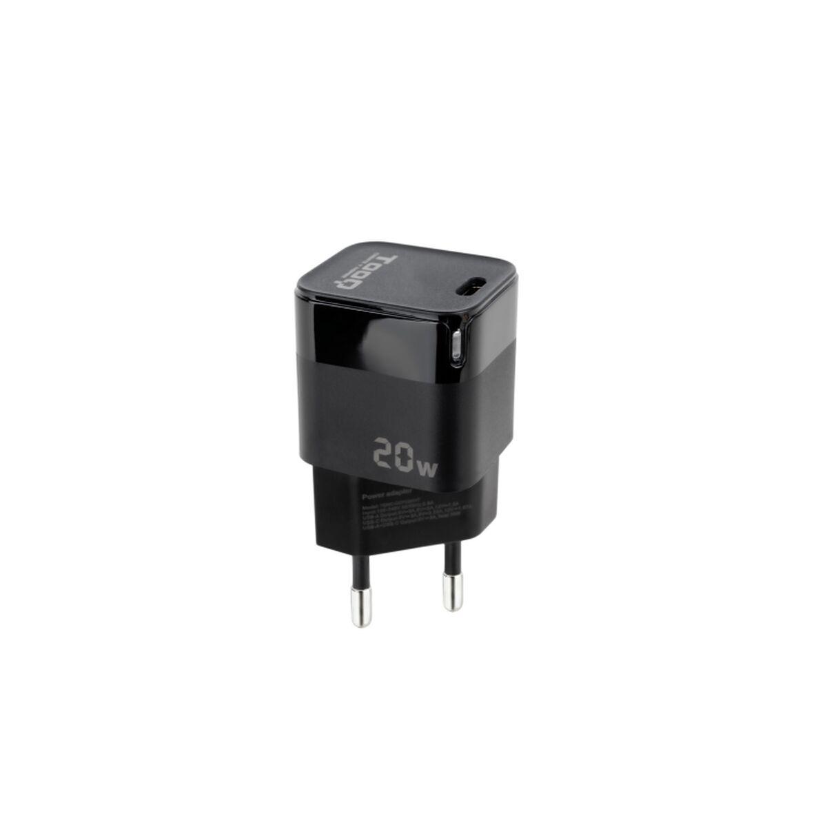 Carregador de Parede TooQ TQWC-PD20 Preto 20 W