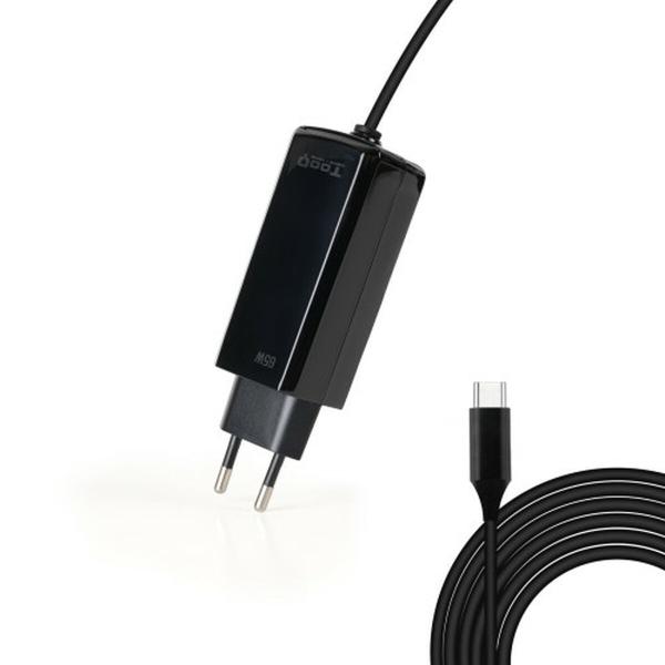 Carregador para Portátil TooQ GAN USB-C PD 65W Cúbico 65 W