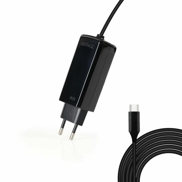 Carregador para Portátil TooQ GAN USB-C PD 65W Cúbico 65 W
