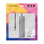 Hub USB NANOCABLE 10.16.4608 Cinzento 100 W 50 W