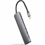 Hub USB NANOCABLE 10.16.4608 Cinzento 100 W 50 W