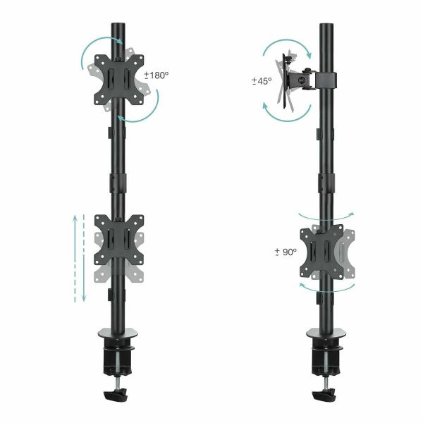 Suporte de Mesa para Ecrã TooQ DB1233TNV-B 32" 13" 16 Kg