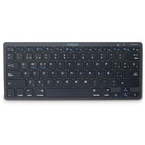 Teclado Nilox NXKB01B Preto Qwerty espanhol