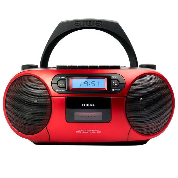 Rádio Cassete Aiwa BBTC550RD    6W Vermelho