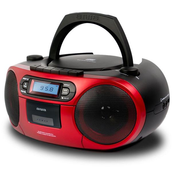 Rádio Cassete Aiwa BBTC550RD    6W Vermelho