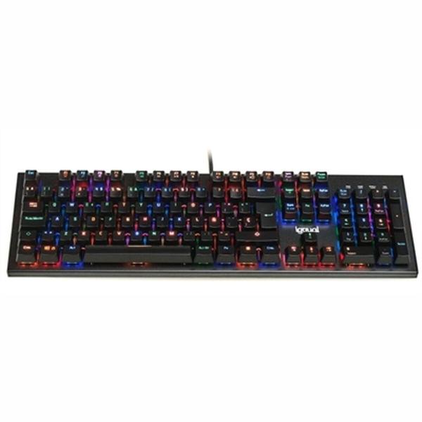 Teclado iggual OBSIDIAN RGB Preto Qwerty espanhol