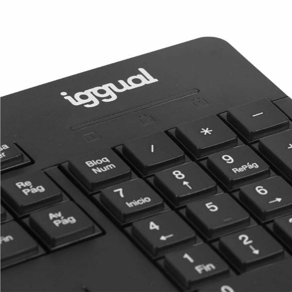 Teclado e Rato iggual WMK-BUSINESS2 Preto Qwerty espanhol