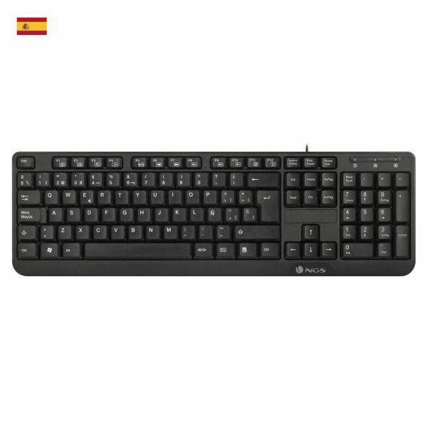 Teclado NGS NGS-KEYBOARD-0344 Preto