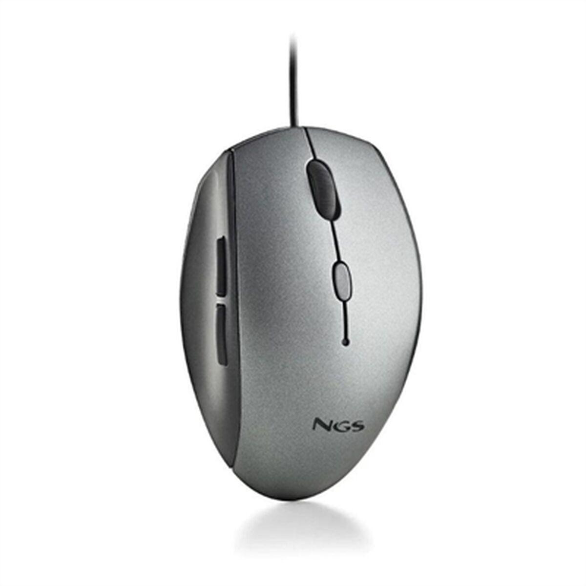Rato NGS MOTHGRAY Cinzento 1600 dpi (1 Unidade)