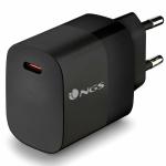 Carregador de Parede NGS BUD20W 20 W 33 W Preto