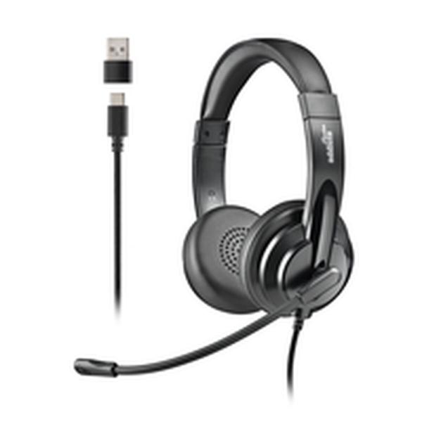 Auriculares NGS VOX605USBC Preto