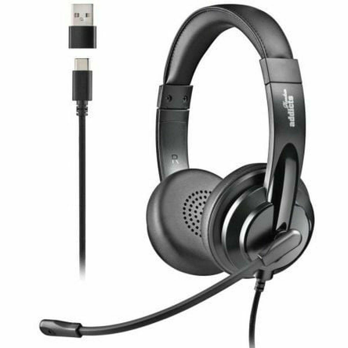 Auriculares NGS VOX605USBC Preto