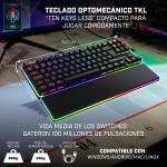 Teclado Newskill NS-KB-GUNGNYR-GAT-RE Qwerty espanhol QWERTY Preto