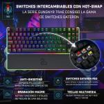 Teclado Newskill NS-KB-GUNGNYR-GAT-RE Qwerty espanhol QWERTY Preto