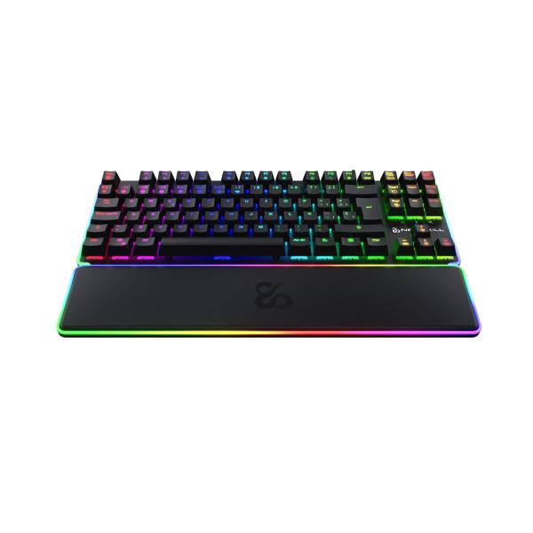 Teclado Newskill NS-KB-GUNGNYR-GAT-RE Qwerty espanhol QWERTY Preto