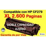 Tóner Compatível Hewlett Packard CF279A XL Preto
