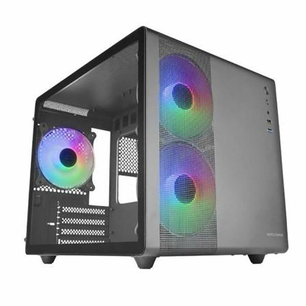 Caixa Semitorre ATX Mars Gaming MC400 Branco Preto